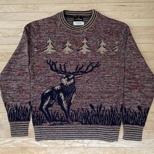 Vintage Custom Detailed Deer Sweater